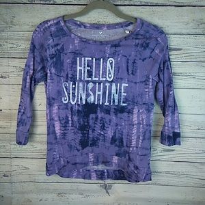 American eagle long sleeve graphic soft shirt